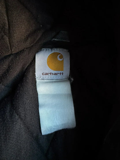 Vintage Faded Black Hooded Yankees Jacket