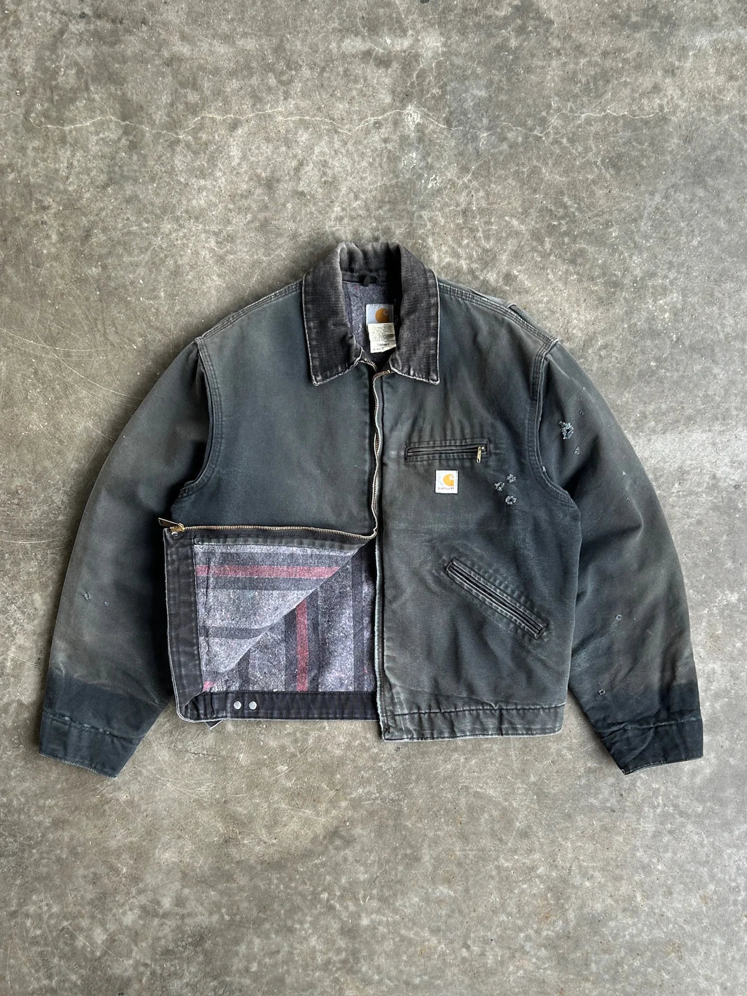 Vintage Faded Black Detroit Jacket
