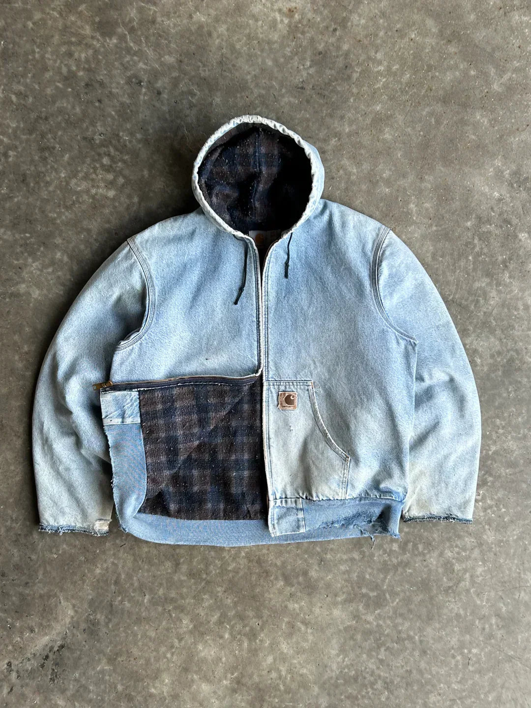 Vintage Denim Hooded Jacket