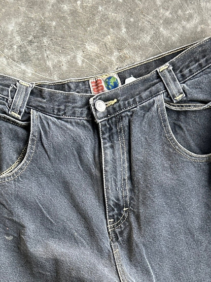 Vintage Black Denim Pants